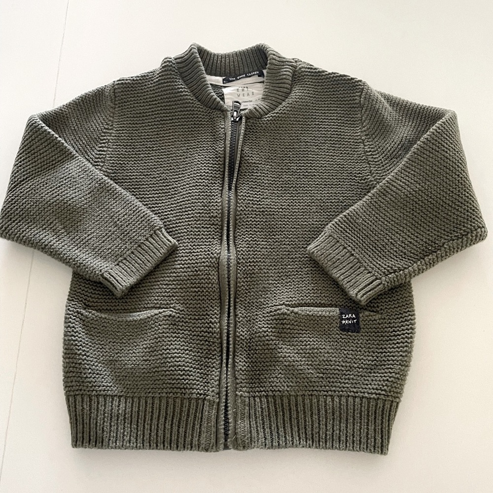Zara boys size 18-24 months zip up sweater